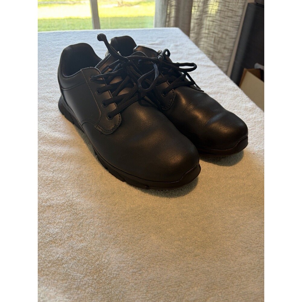 Skechers Work Men’s Black Slip Resistant Lace Up Shoes Size 13 Memory Foam